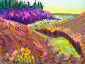 September Cove (New Abstract Landscape in Pastel)